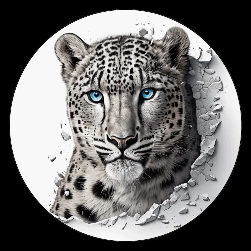 An endangered snow leopard