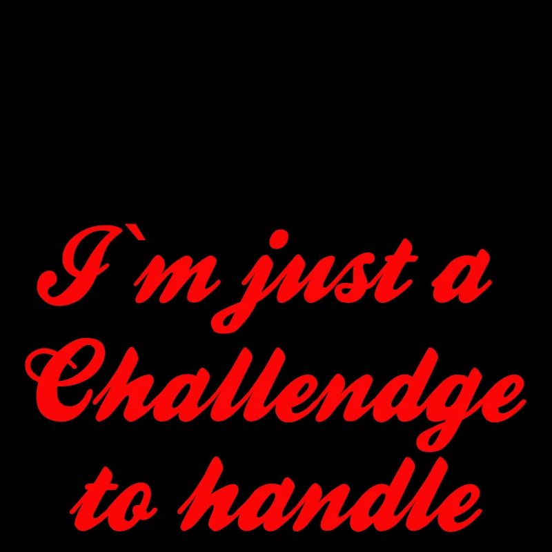Je ne suis pas Trouble Je suis juste un Challendge à gérer