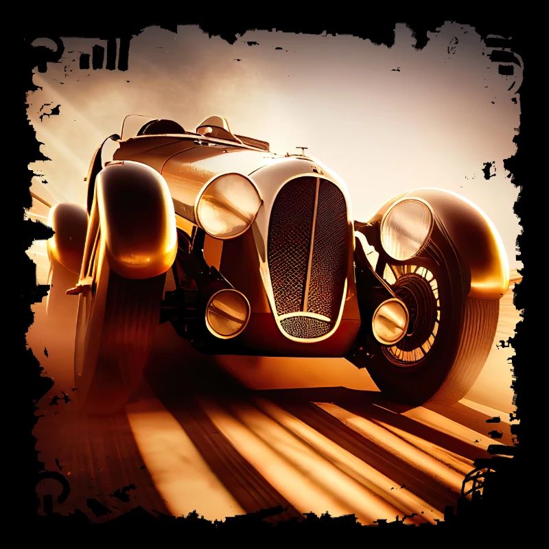 Découvrez une voiture classique à la course de voitures classiques