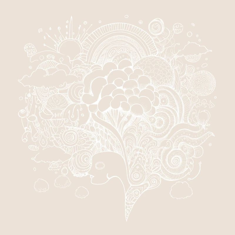 Psychedelic artwork with trippy patterns