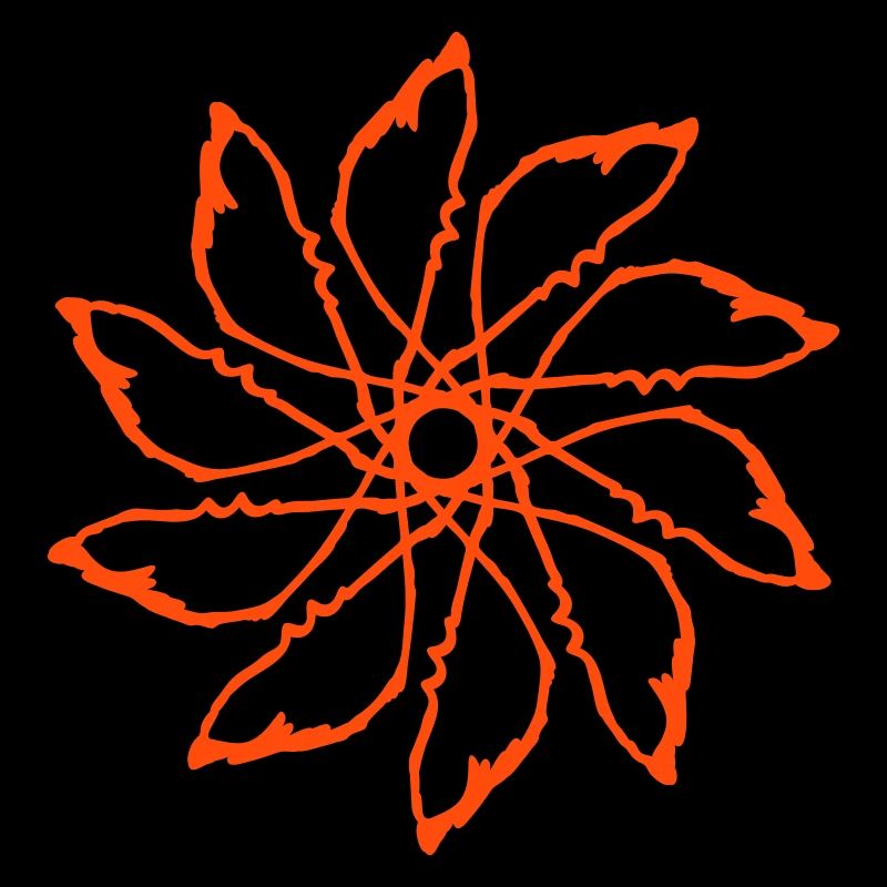 Random patterns circled Vectorgraphic