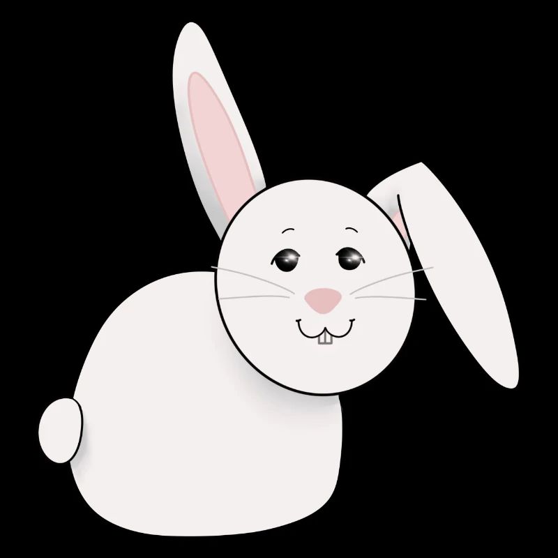 süßer, weißer, dicker Hase, Ostern
