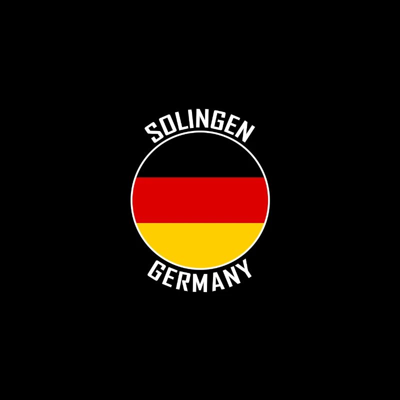 Solingen Skyline Deutschland Flagge Reise-Souvenir