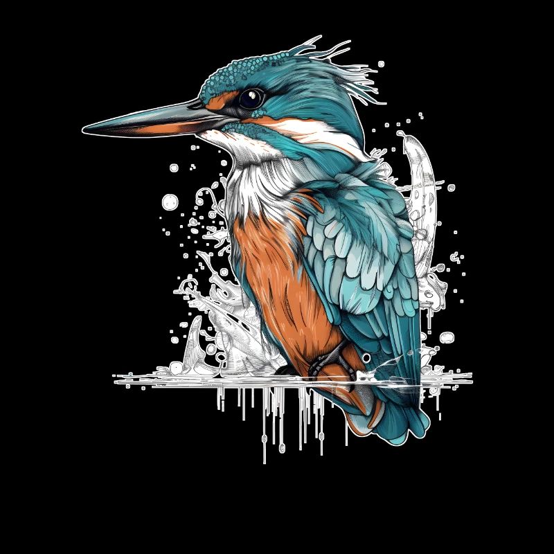 schöner Eisvogel