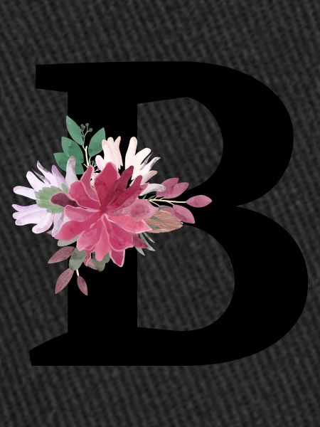Floral letter b
