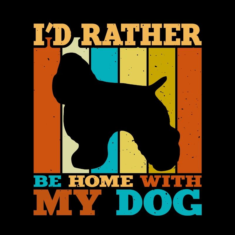 Cocker américain Spaniel Dog Silhouette Retro Sun