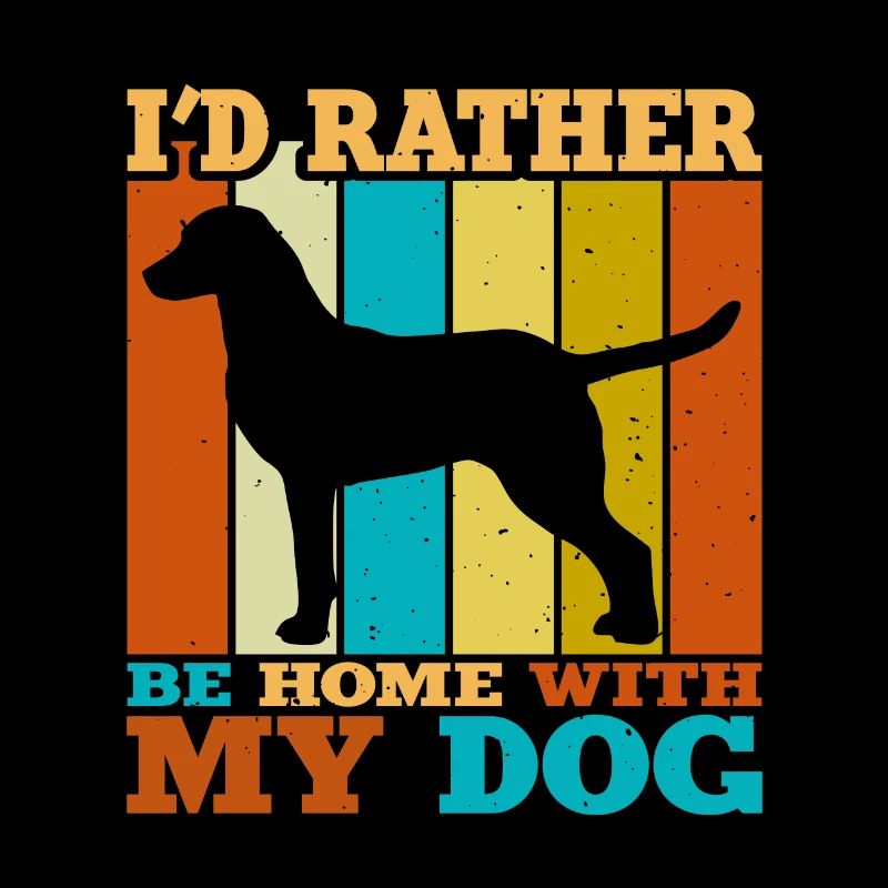 Chesapeake Bay Retriever Chien Silhouette Rétro Soleil