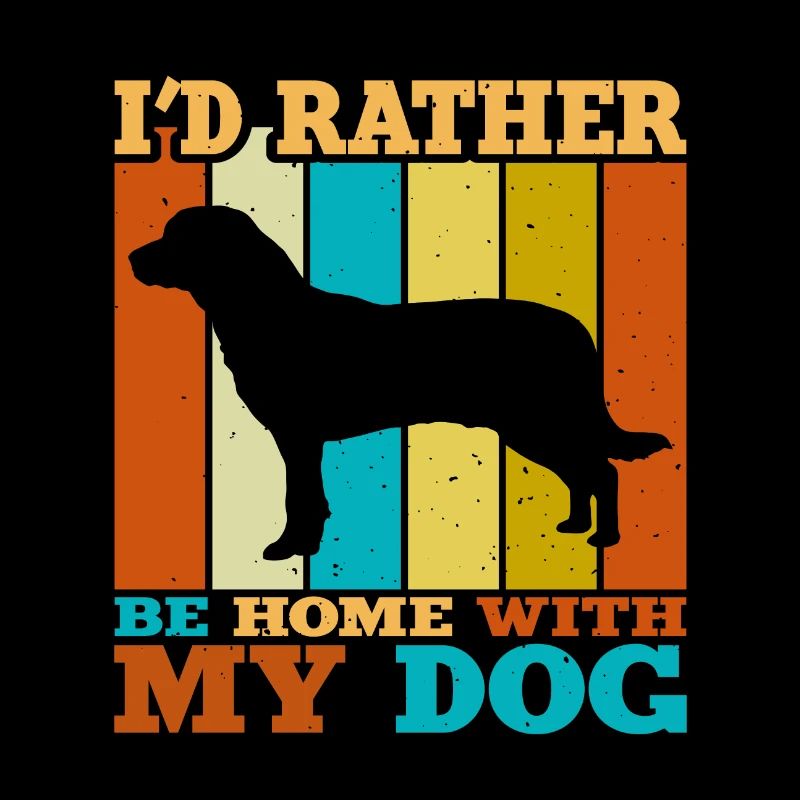 Entlebucher Sennenhund Silhouette Retro Sunset