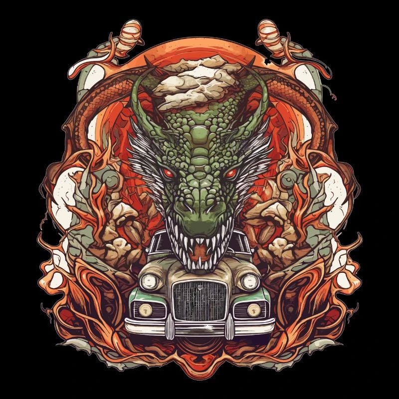 Drachen Auto