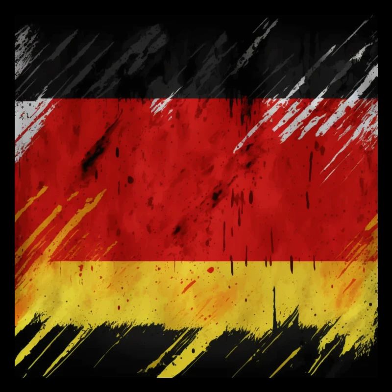 Graffiti du drapeau de l’Allemagne