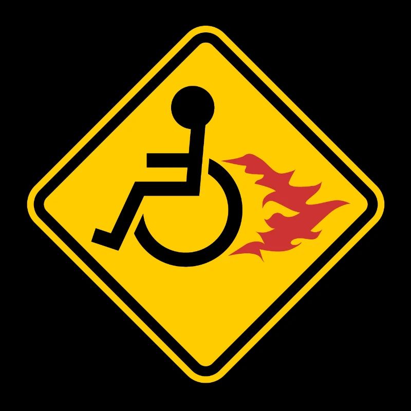 Wheelchair On Fire - pos