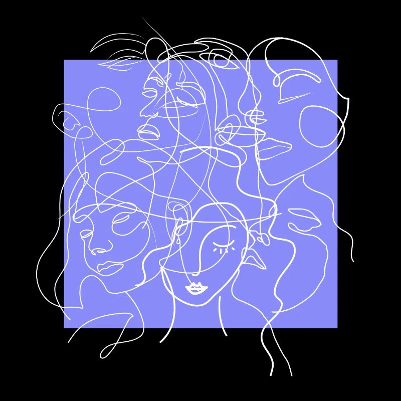 Face line purple