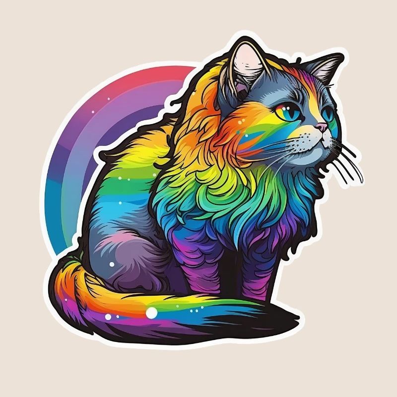 Regenbogen-Katze