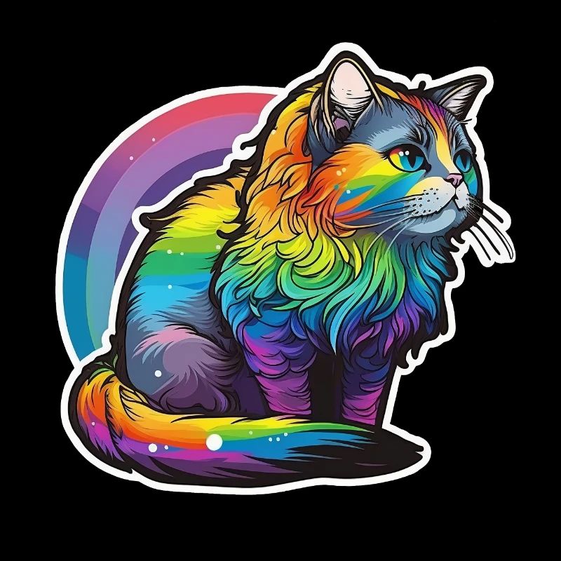Regenbogen-Katze