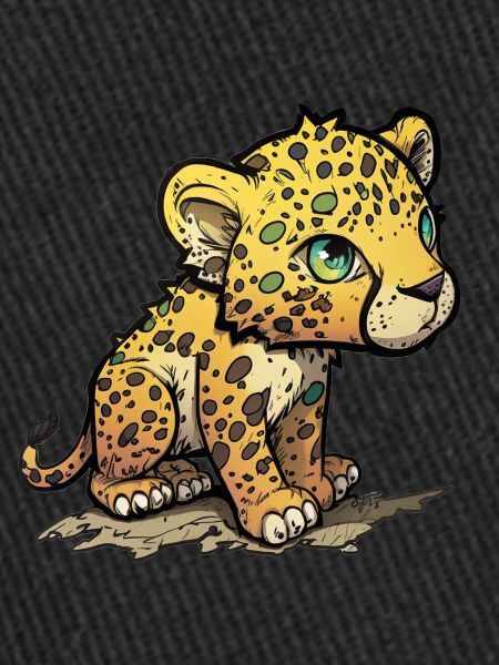 Leopard comic style