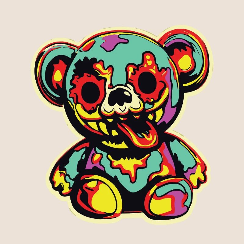 Horreur Effrayant Ours Halloween Wraith Ours
