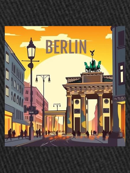 Berlin at sunset