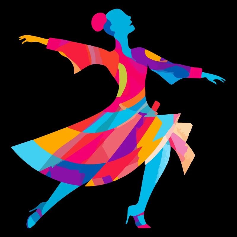 The colorful dancer