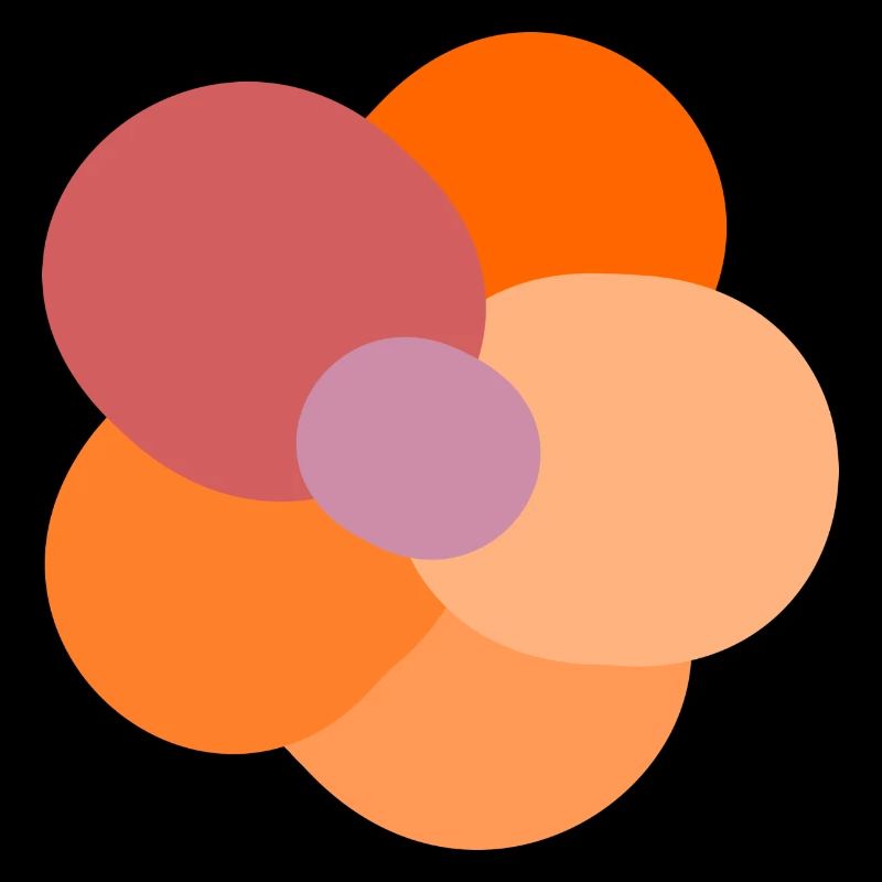 Fleur colorée