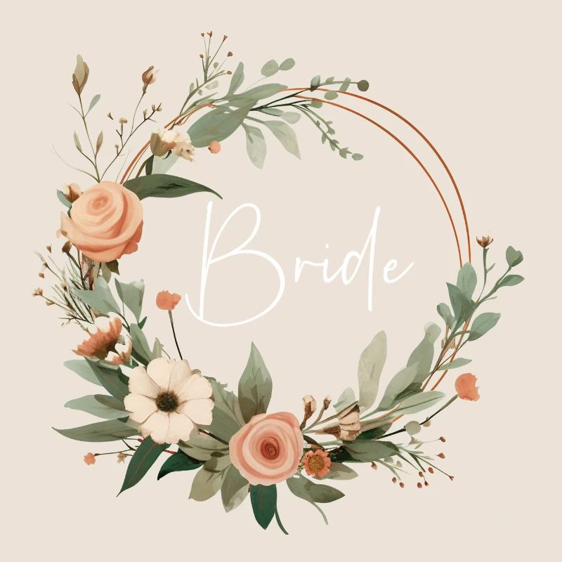 Bride flower wreath