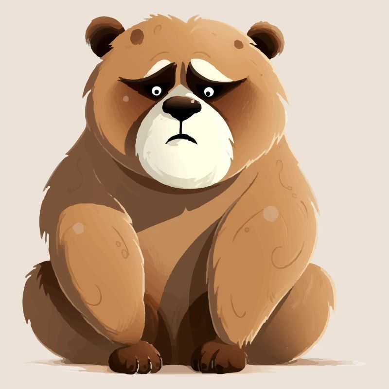 Bibi the grumpy bear