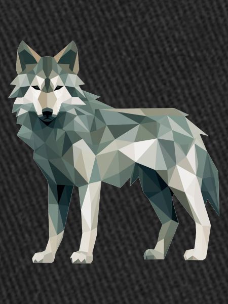 Wolf Geometric Drawing