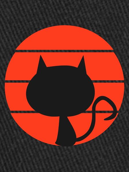 Retro Style Devil Cat