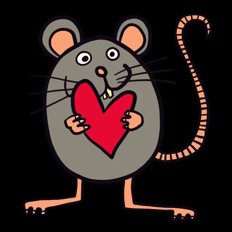 Souris avec cœur