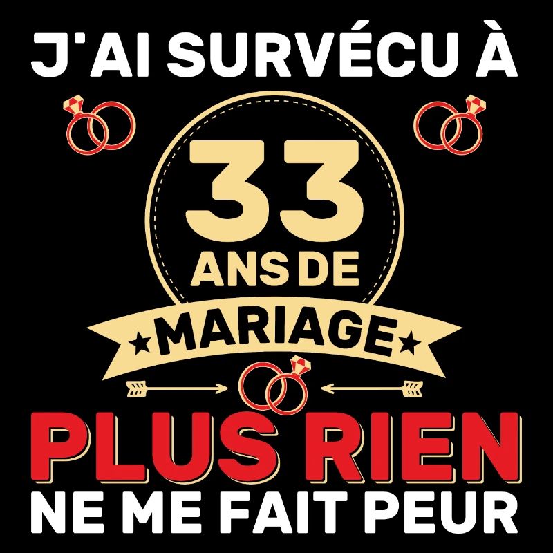 33 Ans De Mariage Noces De Coton Cadeau Mari 33eme