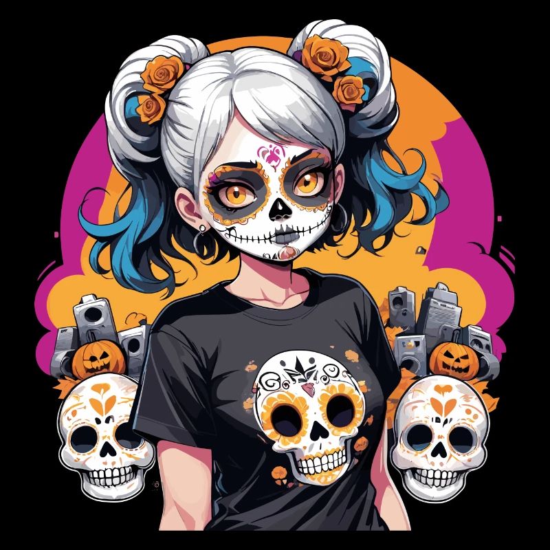 Zuckerschädel-Mädchen