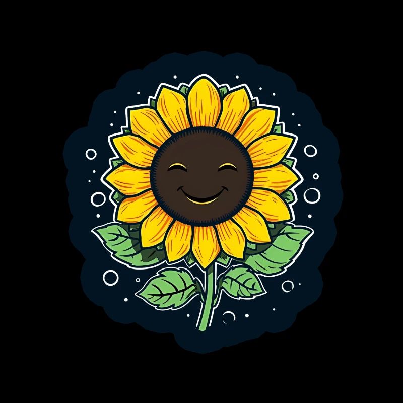 Sunflower Laughing Cheerful