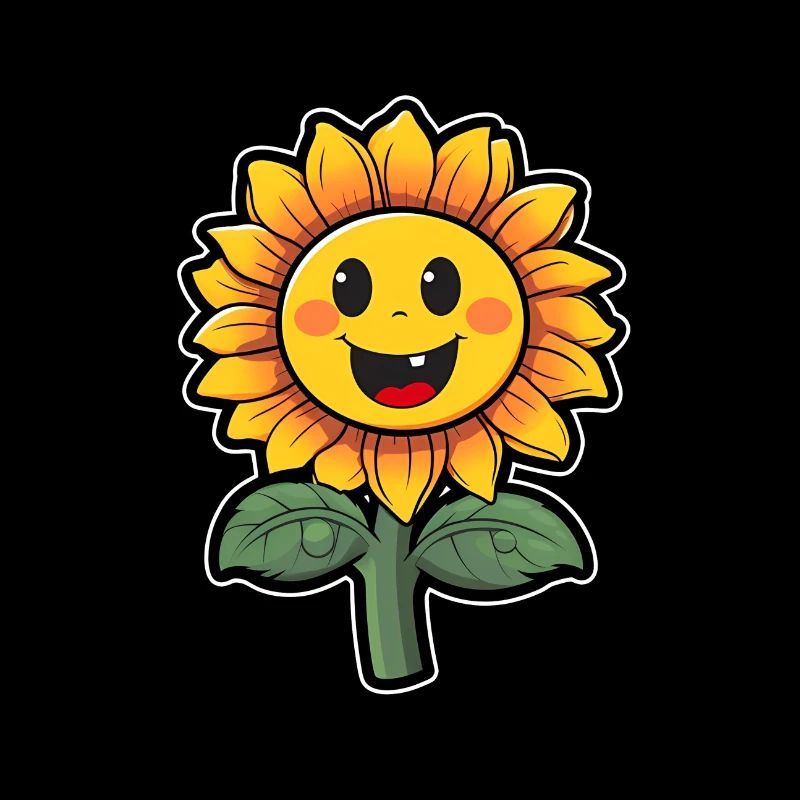 Sunflower Laughing Cheerful
