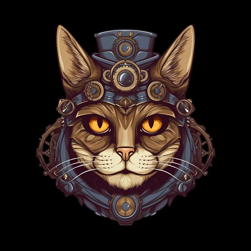 Steampunk Cat Cat Head