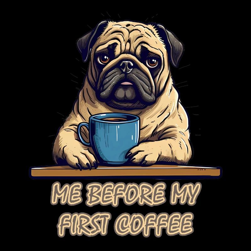 Mops und Kaffee