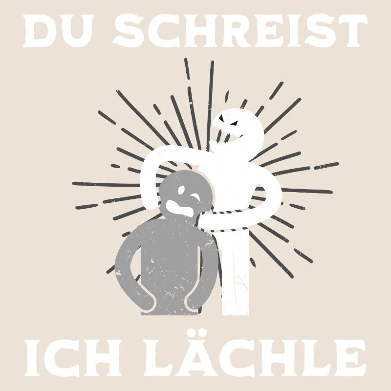 Du schreist Ich lächle Physio Praxis Humor