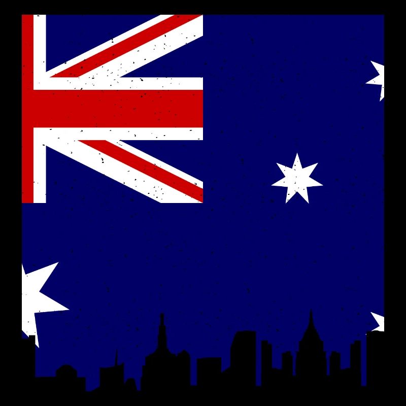 Drapeau australien sous drapeau australien