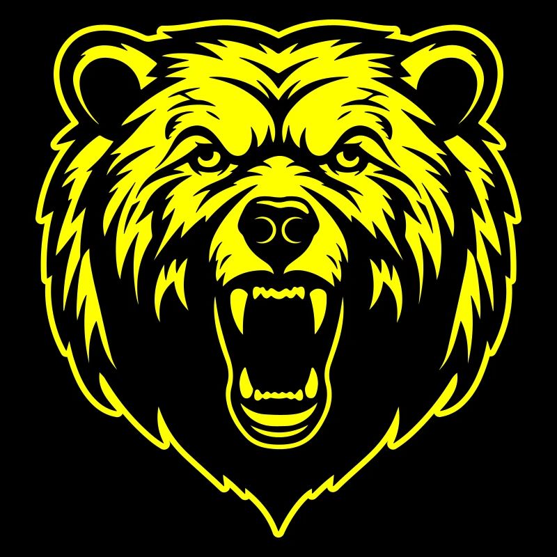 Tête de grizzli