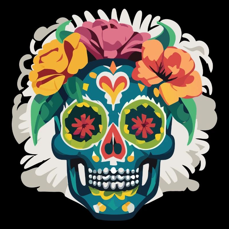 Calavera - Colorful Skull