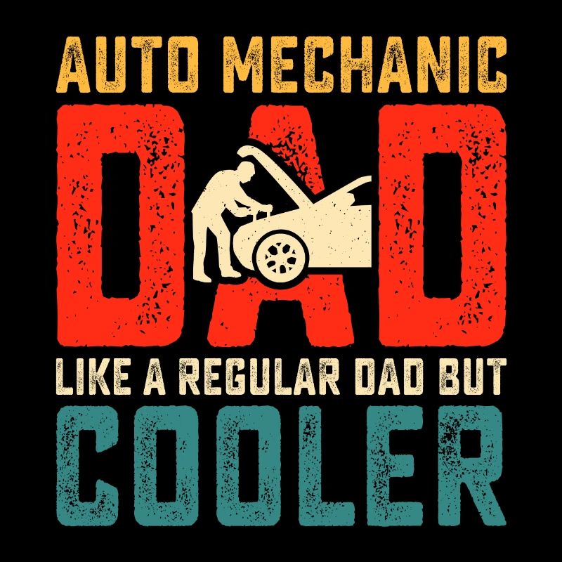 Papa mécanicien automobile
