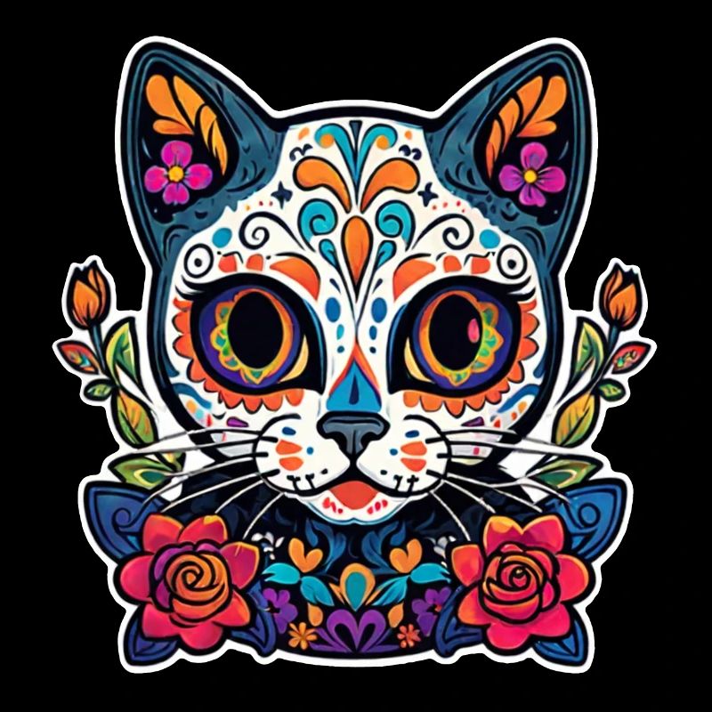 chat mexique - dia de los muertos