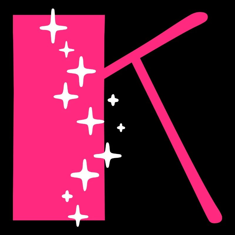Buchstabe K Glitzer