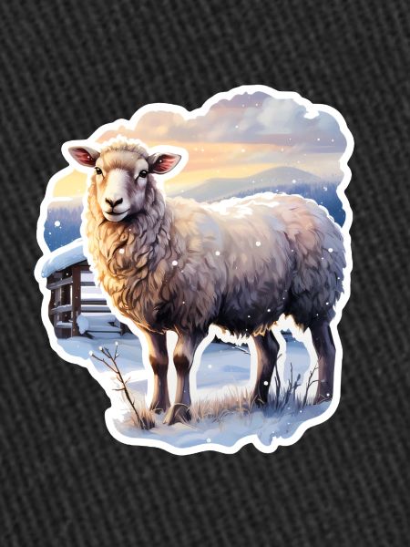 Moutons dans la neige