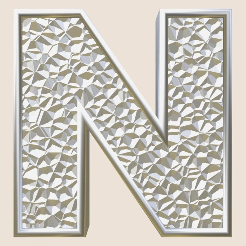 N, lettre, lettre N, initiale, initiale N, monogramme,