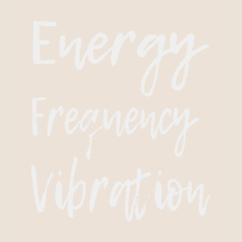 Energy Frequency Vibration Text Art