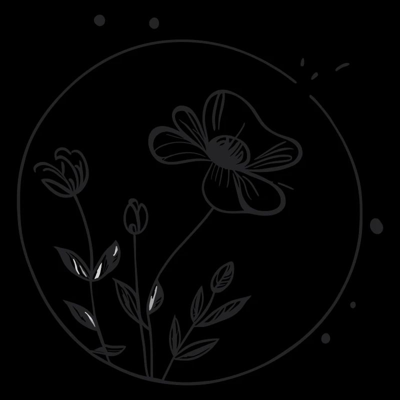 Coquelicot en cercle