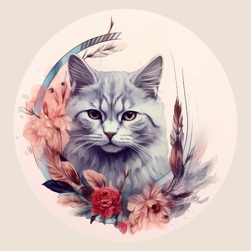 Britisch Kurzhaar Katze Boho Element, Katzen