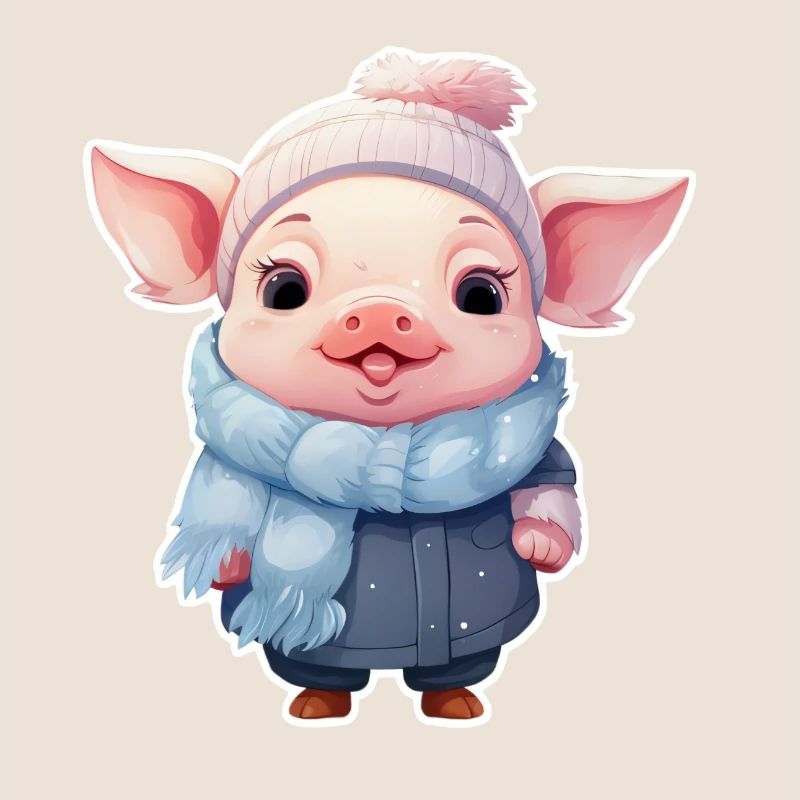 Mignon cochon est froid