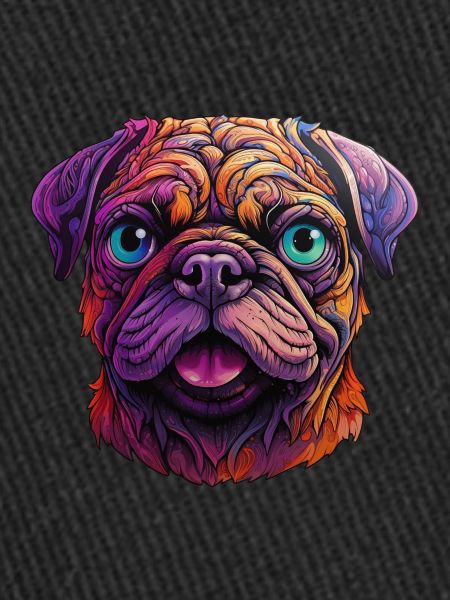 Mops farbenfroh