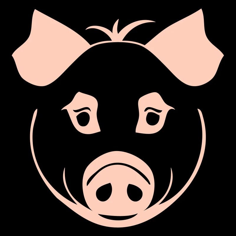 Cochon dans le style comique