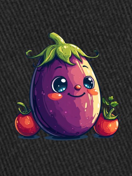 Aubergine Comic Face